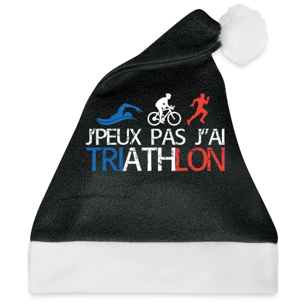 Maquette de Je Peux Pas J'ai Triathlon - Humour Sportif à personnaliser