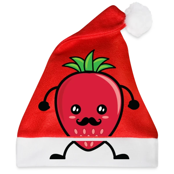 Maquette de Fraise Kawaii Adorable et Tendance à personnaliser