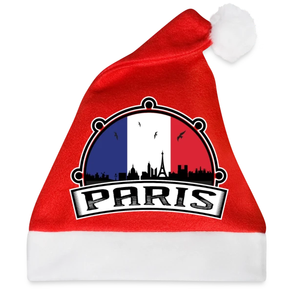 Maquette de Paris Skyline Drapeau Français à personnaliser