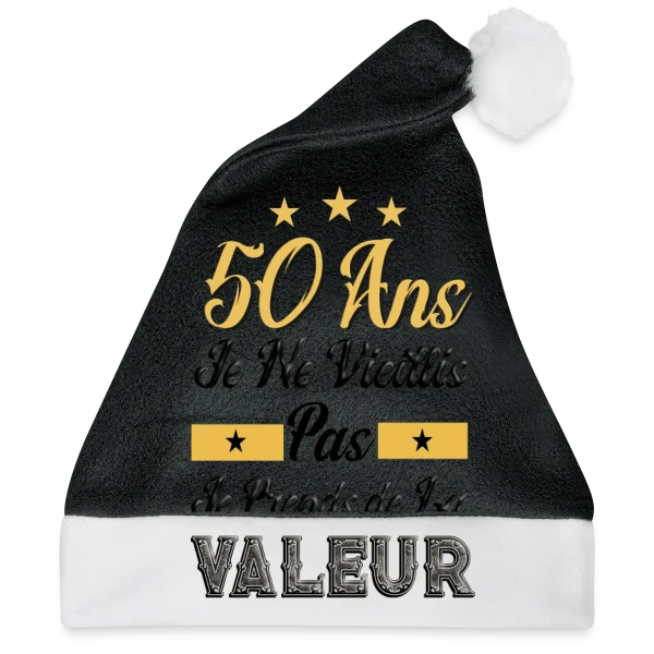 Maquette de 50 Ans Je Prends Valeur à personnaliser