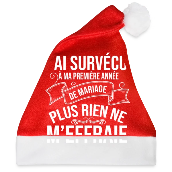 Maquette de 1 An de Mariage - J'ai Survécu ! Humour Couple à personnaliser