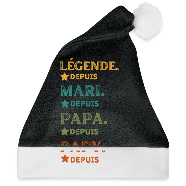 Maquette de Légende Personnalisée : Mari, Papa, Papy Depuis [Année] à personnaliser