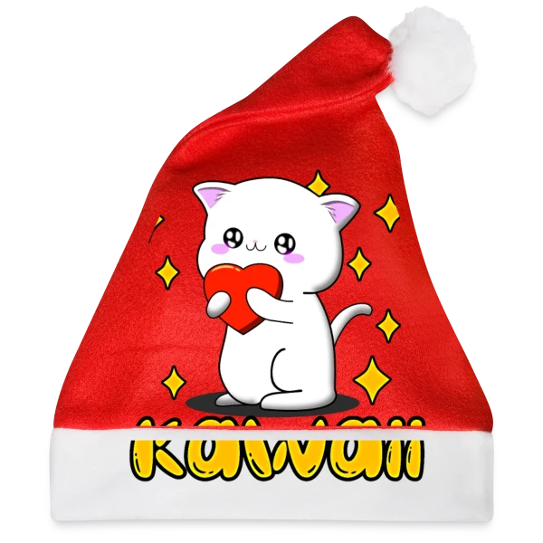 Maquette de Chat Kawaii Cœur Scintillant à personnaliser