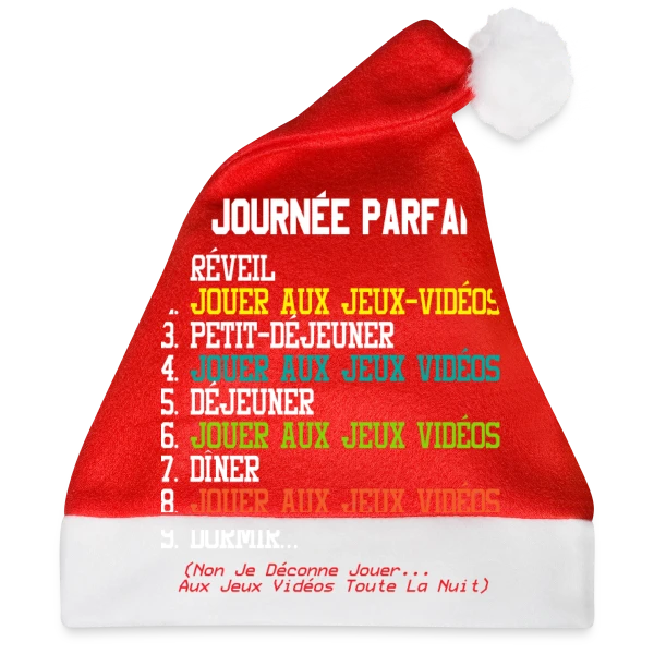 Maquette de 'La Journée Parfaite du Gamer' - Humour Geek à personnaliser