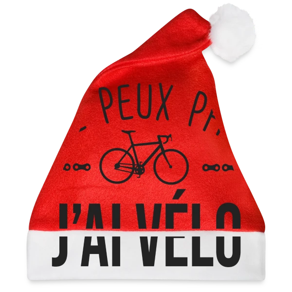 Maquette de Je Peux Pas J'ai Vélo - Humour Cycliste à personnaliser