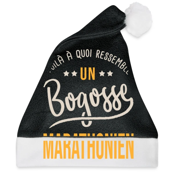 Maquette de Running Bogosse Marathonien - Idée Cadeau Marathon à personnaliser