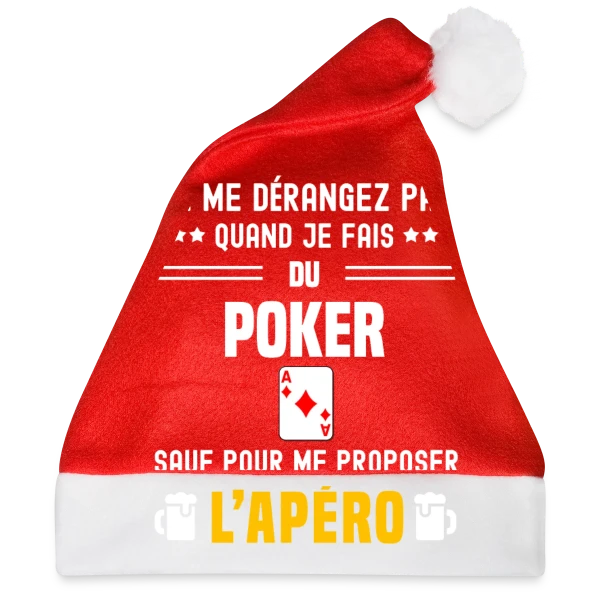 Maquette de poker ne dérangez pas sauf apéro à personnaliser