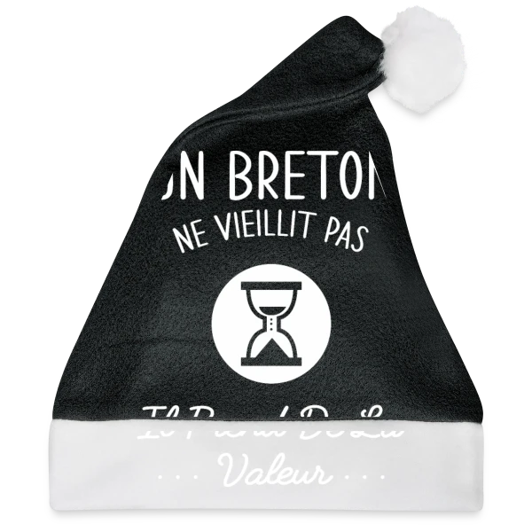 Maquette de Un Breton Ne Vieillit Pas, Il Prend de la Valeur - Humour Bretagne à personnaliser