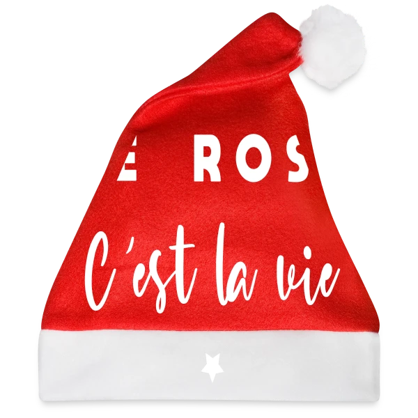 Le Rosé C'est la Vie sur Bonnet de Noël