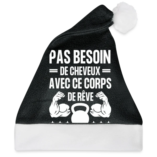 Maquette de Pas Besoin de Cheveux avec ce Corps de Rêve - Humour Homme à personnaliser