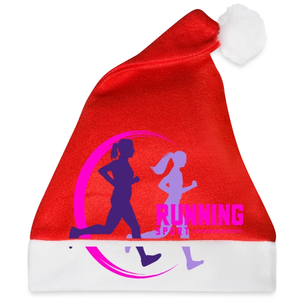 Maquette de Running : Deux Filles en Pleine Course à personnaliser