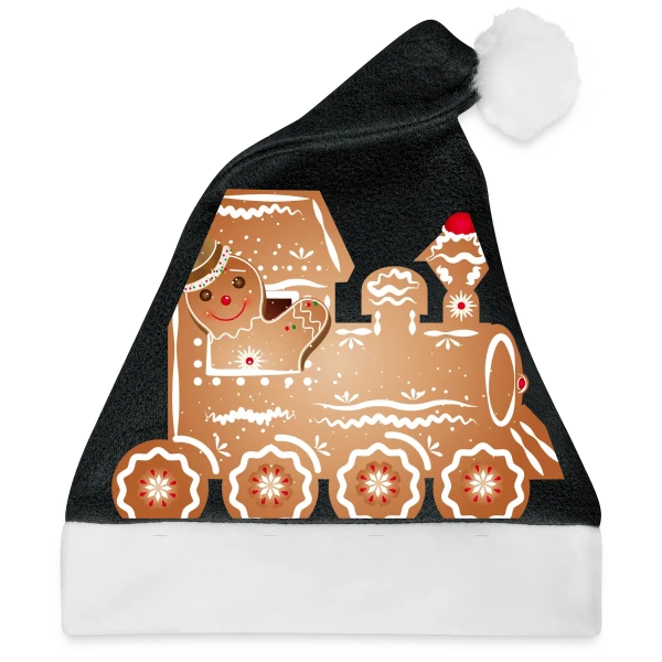 Maquette de Bonhomme en Pain d'Épices Conducteur de Train de Noël à personnaliser