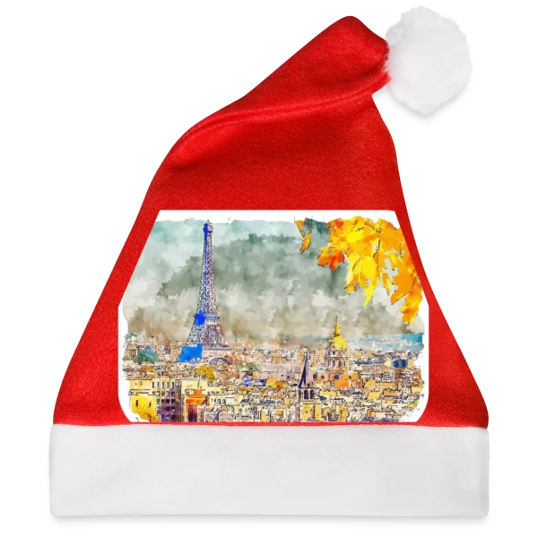 Maquette de Paris Aquarelle Automnale à personnaliser