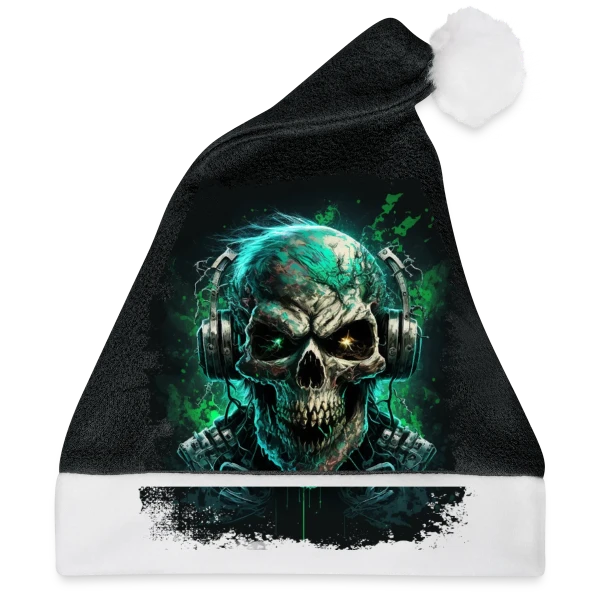 Maquette de Zombie Métalleux au Casque Audio à personnaliser