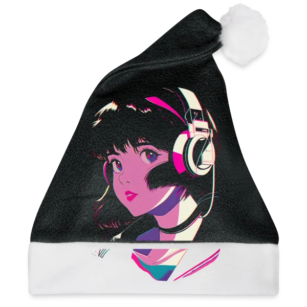 Maquette de Fille Anime Esthétique Lo-Fi J-Pop à personnaliser
