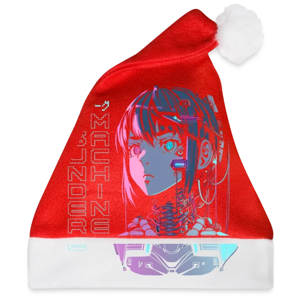 Maquette de Tsundere Cyborg Neon Glitch Anime à personnaliser