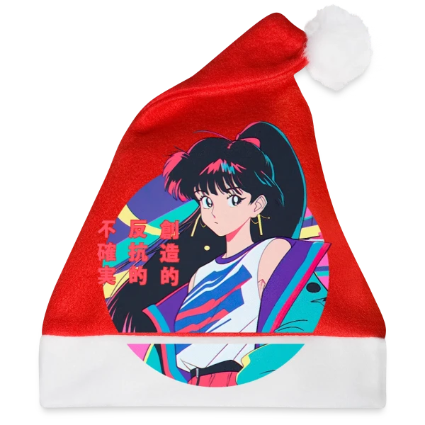 Maquette de Fille Anime Rétro 80s/90s Windbreaker à personnaliser