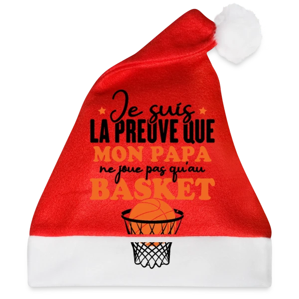 Maquette de Je suis la Preuve que Papa ne joue pas QU'au Basket à personnaliser