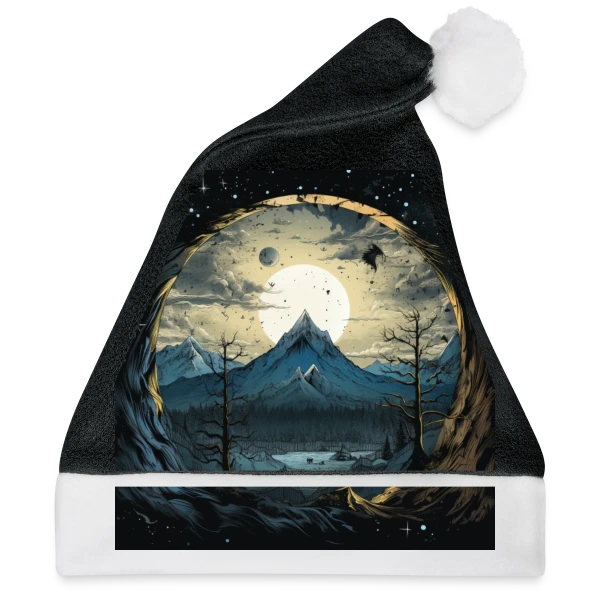 Maquette de Paysage Montagneux sous la Lune à personnaliser