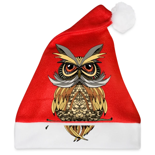 Maquette de Hibou Majestueux Stylisé à personnaliser