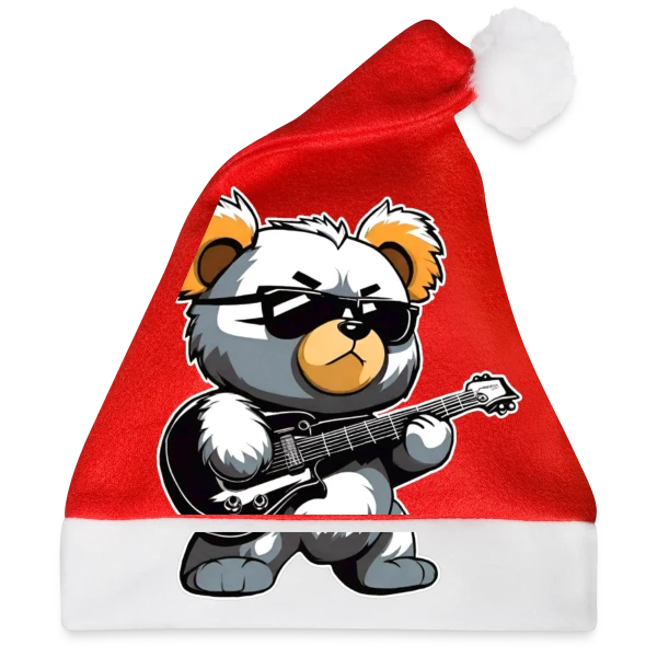 Maquette de Ours en Peluche Heavy Metal à la Guitare à personnaliser