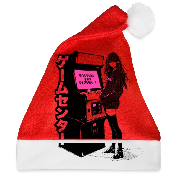 Maquette de Fille Anime Gaming - En Attente du Joueur 2 à personnaliser