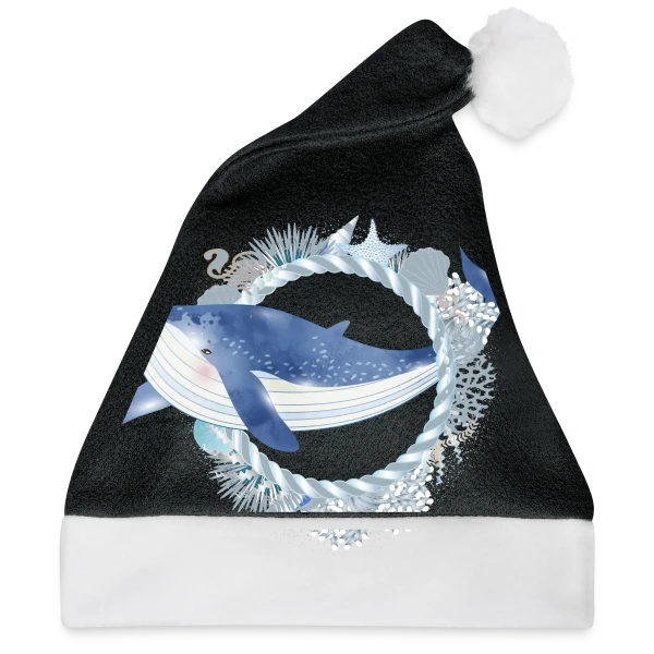 Maquette de Baleine Bleue et Récif Corallien - Style Aquarelle à personnaliser