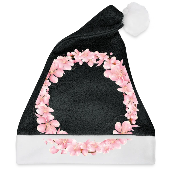 Maquette de Couronne Florale Rosée : L'Éclat du Printemps à personnaliser