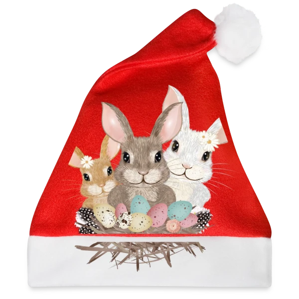 Maquette de Famille de Lapins de Pâques Pastel Adorables à personnaliser