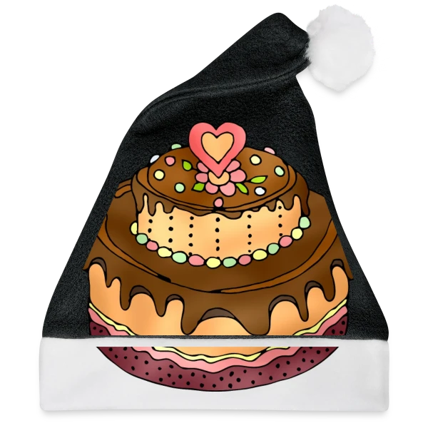 Maquette de Bonnet de Noël « Gâteau Festif » à personnaliser