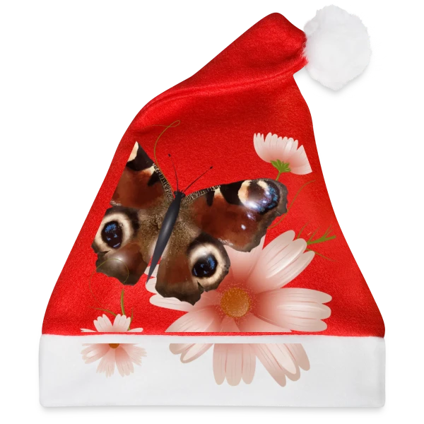 Maquette de Papillon Paon-du-Jour Éclatant de Roses à personnaliser