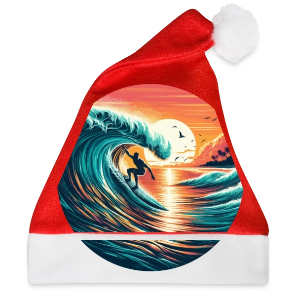 Maquette de Sunset Surfer | T-Shirt Ambiance Plage & Coucher de Soleil à personnaliser
