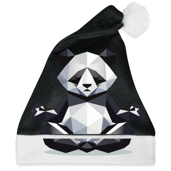 Maquette de Panda Zen Géométrique : Harmonie Minimaliste à personnaliser