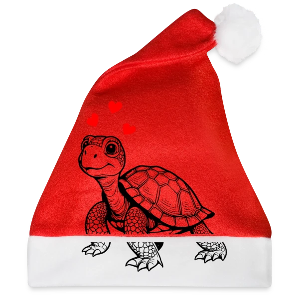 Maquette de Tortue Mignonne et Cœurs Doux à personnaliser