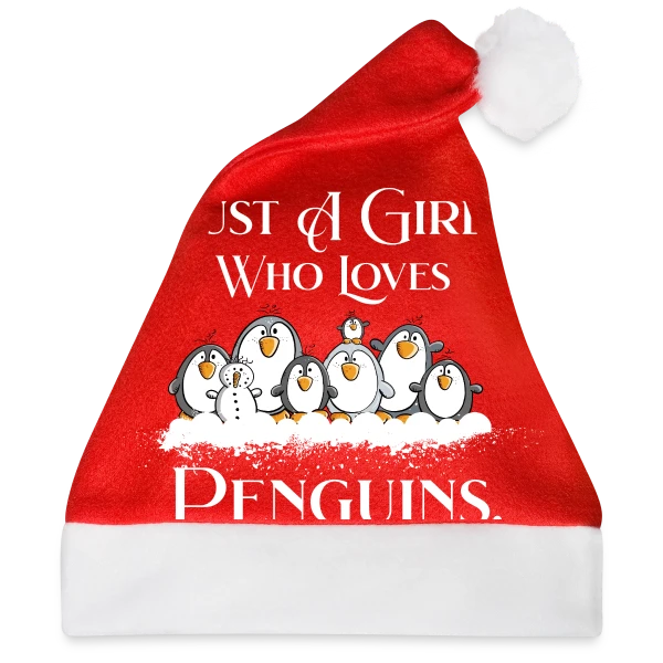 Maquette de Juste une fille qui adore les pingouins - T-shirt humour à personnaliser