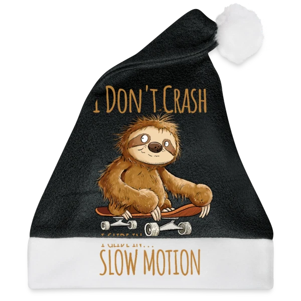Maquette de Paresseux Skateboarder - 'I Don't Crash' - T-shirt Relax à personnaliser