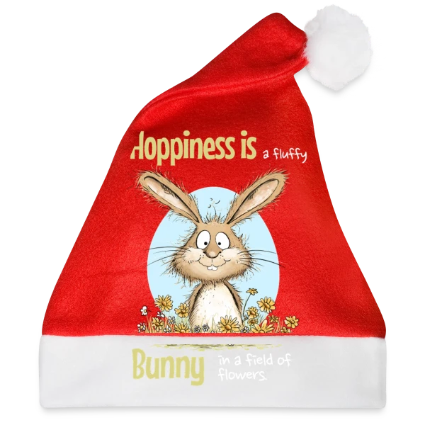 Maquette de Bonnet de Noël « Lapin Printanier et Pâques » à personnaliser