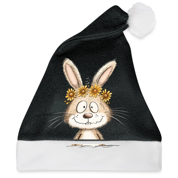Maquette de Lapin Rigolo Couronne Fleurs à personnaliser