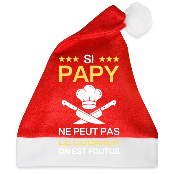 Maquette de Humour Papy Cuisinier - On est foutus ! à personnaliser
