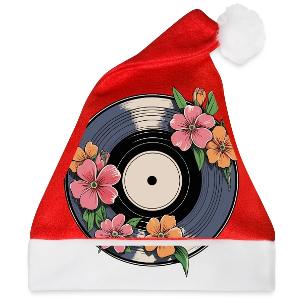 Maquette de Vinyle Fleuri Rétro Artistique à personnaliser
