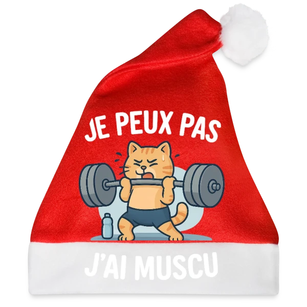 Maquette de Je Peux Pas, J'ai Muscu ! Chat Bodybuilder Humour à personnaliser