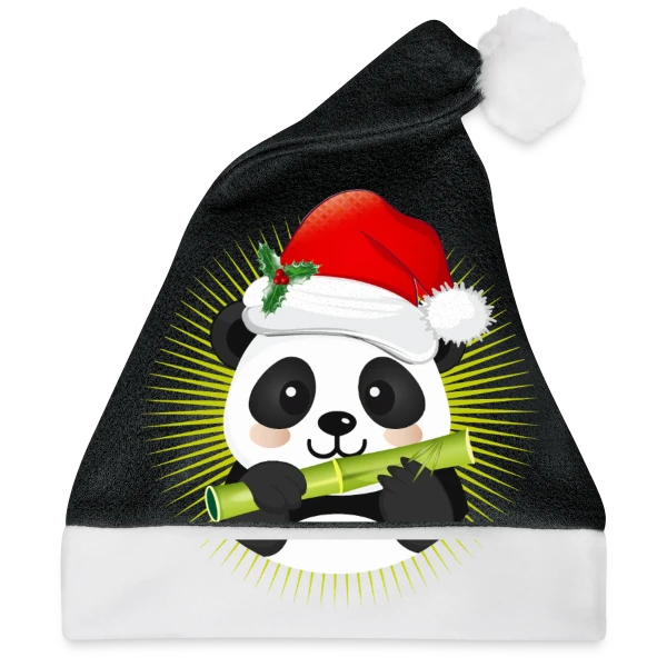 Maquette de Panda Festif de Noël à personnaliser