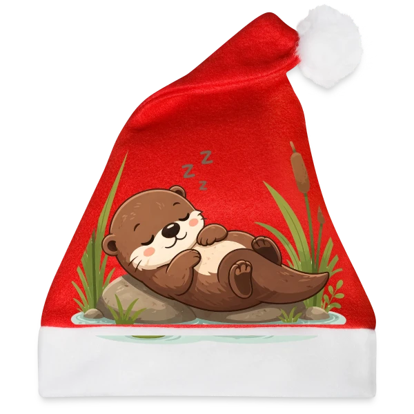 Maquette de Loutre Endormie dans les Roseaux - Douceur Naturelle à personnaliser