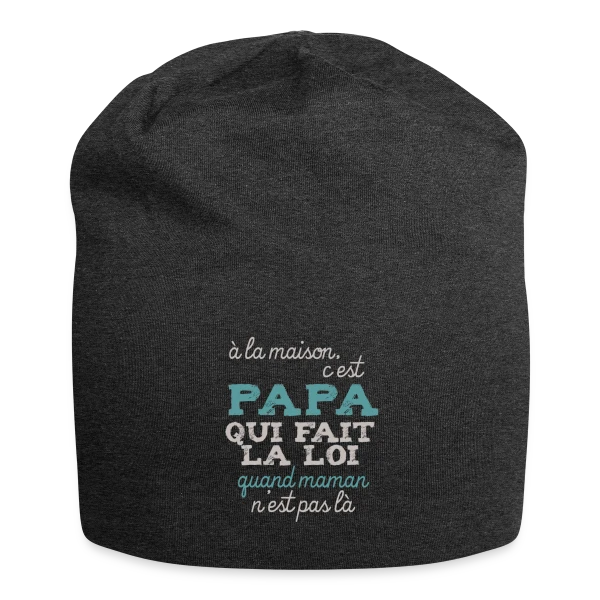 Papa fait la loi sur Bonnet en jersey