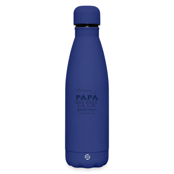 Papa fait la loi sur Bouteille isotherme SOFT TOUCH 500 ml