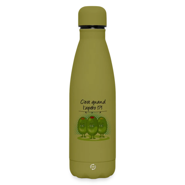 Apéro Time : L'heure Sacrée de la Détente sur Bouteille isotherme SOFT TOUCH 500 ml