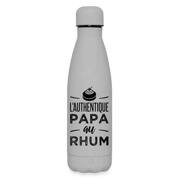 L'Authentique Papa au Rhum sur Bouteille isotherme SOFT TOUCH 500 ml