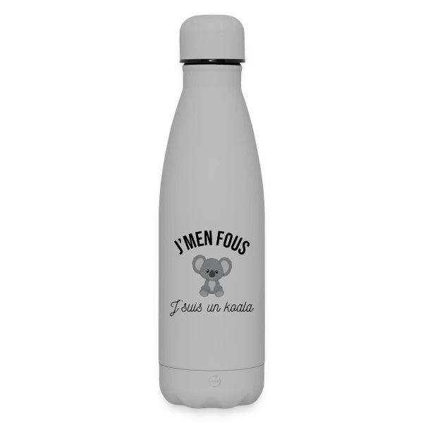 "J'm'en Fous, J'suis un Koala" - Humour Décontracté sur Bouteille isotherme SOFT TOUCH 500 ml