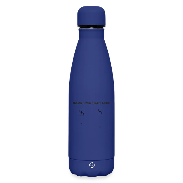 poker temps libre humour sur Bouteille isotherme SOFT TOUCH 500 ml