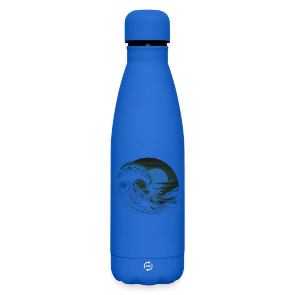 Sunset Surfing Girl - Vague & Coucher de Soleil sur Bouteille isotherme SOFT TOUCH 500 ml